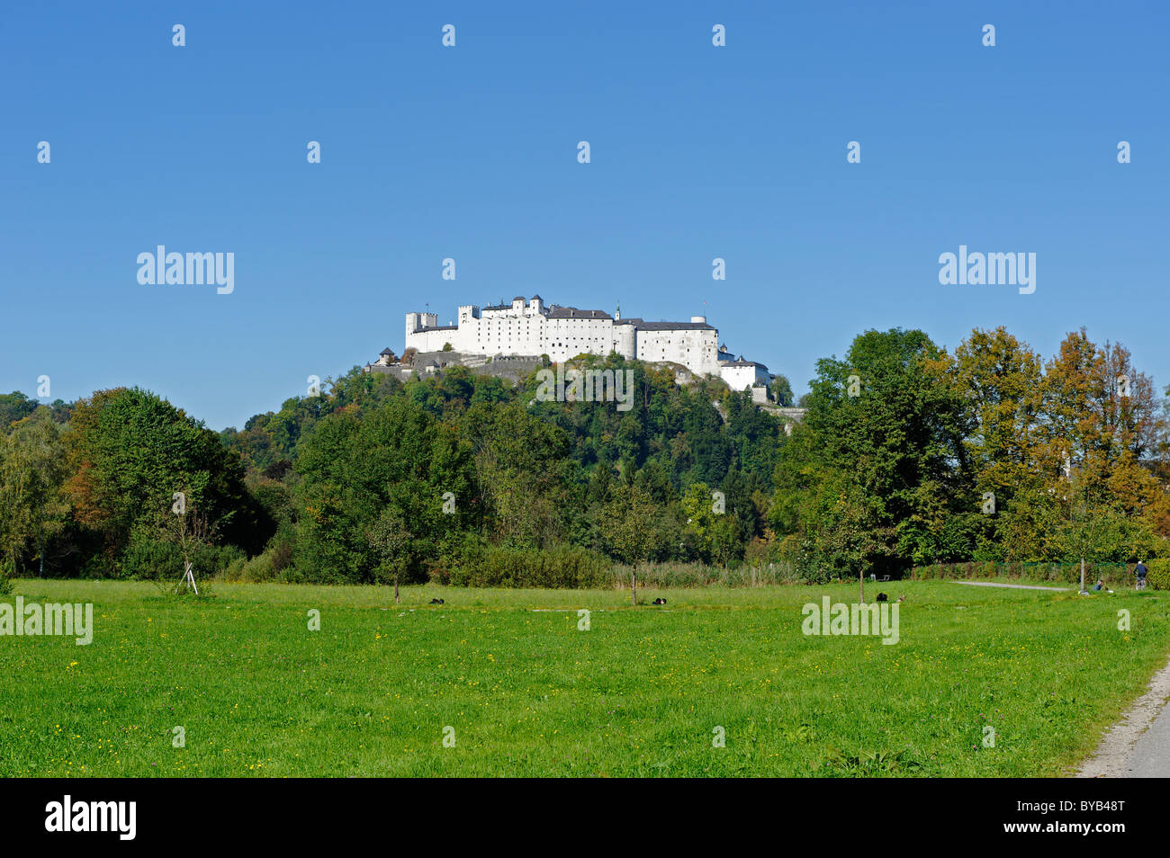 Vieilles Ville Et Forteresse Hohensalzburg, Beau Château Médiéval à