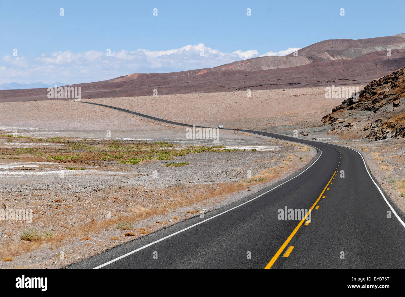 Route 178 dans la vallée de la mort, Death Valley National Park, California, USA, Amérique du Nord Banque D'Images