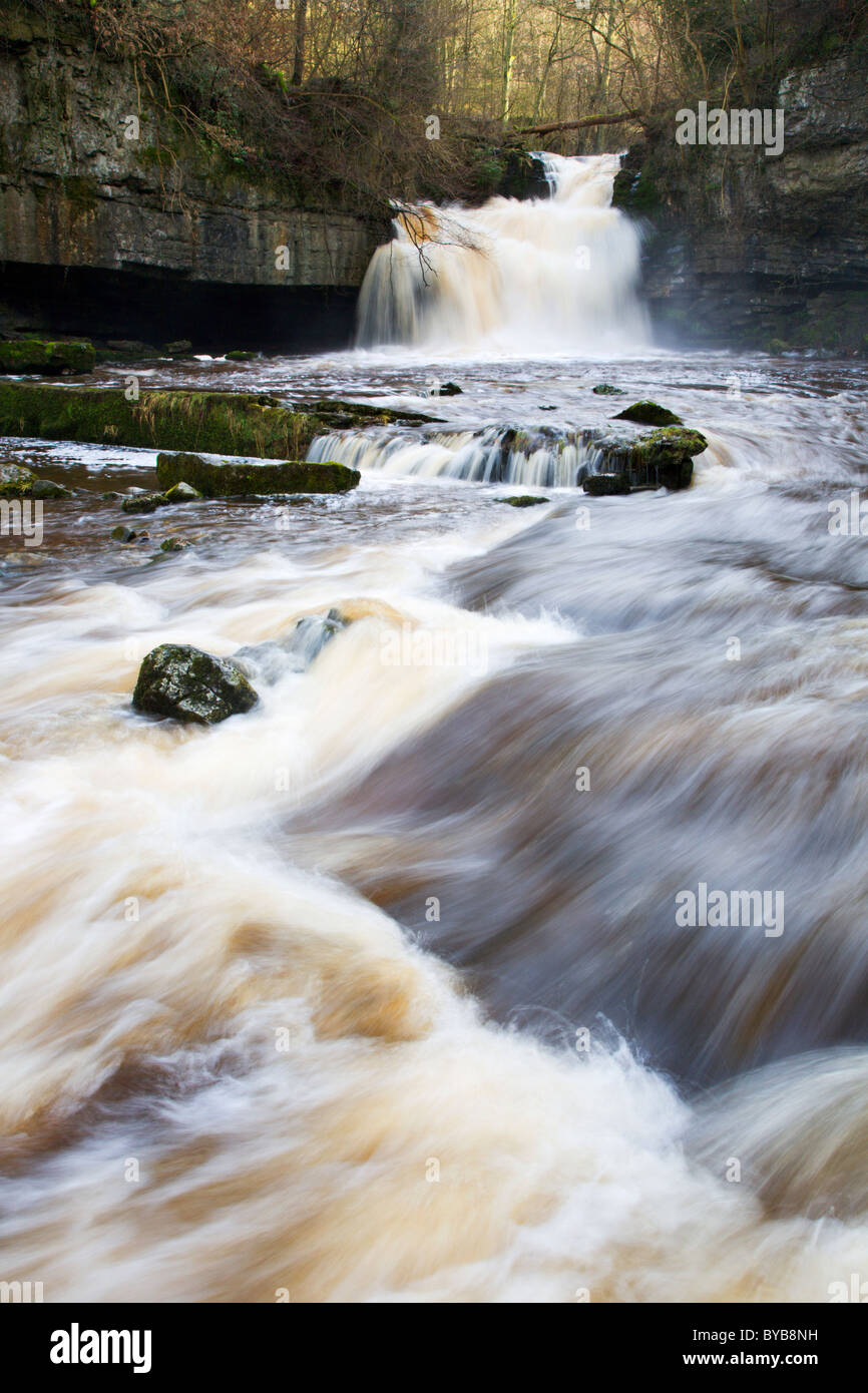 Cascade de West Burton Burton West Yorkshire Angleterre Banque D'Images