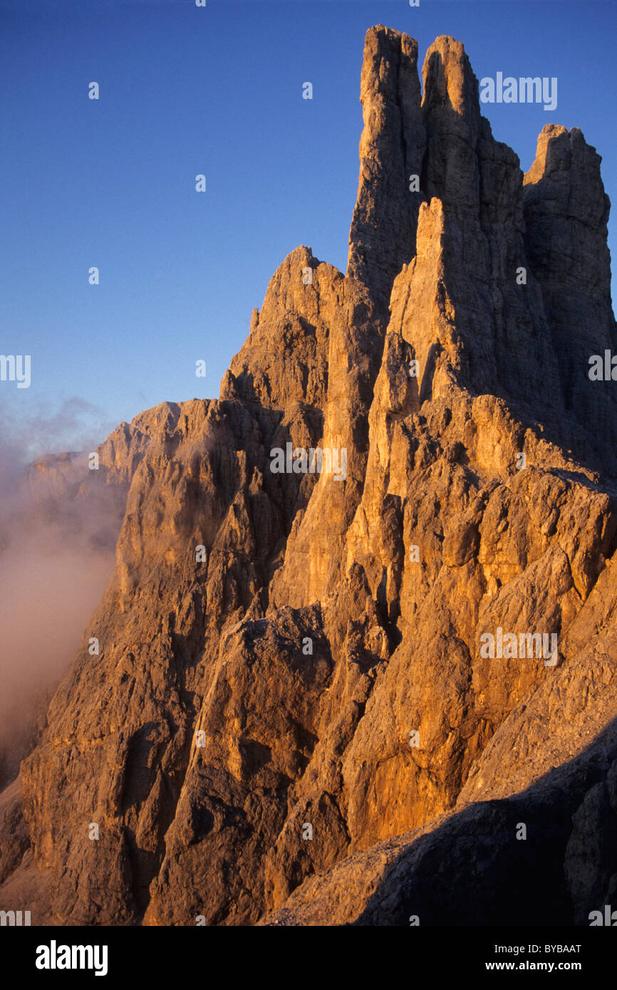 Strada del catinaccio rosengarten, groupe, dolomites, Trentin-Haut-Adige, Italie Banque D'Images