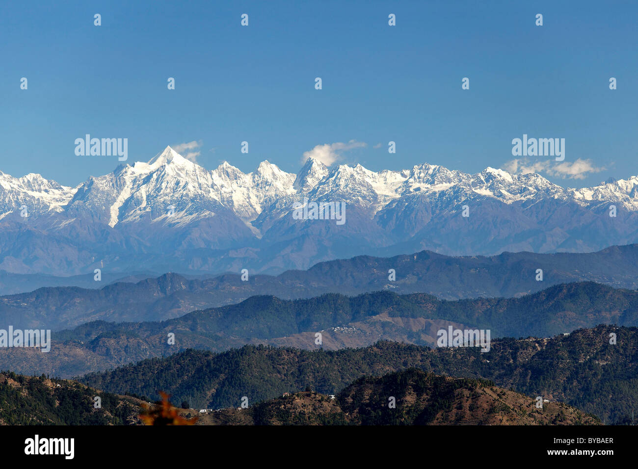 Chaîne De Montagnes De Lhimalaya Vu De Jhandi Devi View