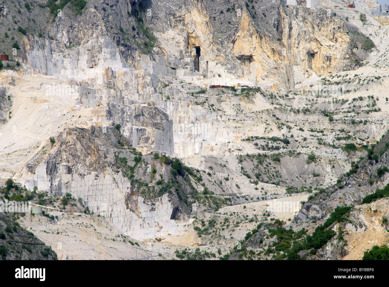 Carrara Marmor Steinbruch - Fosse en pierres de marbre de Carrare 01 Banque D'Images
