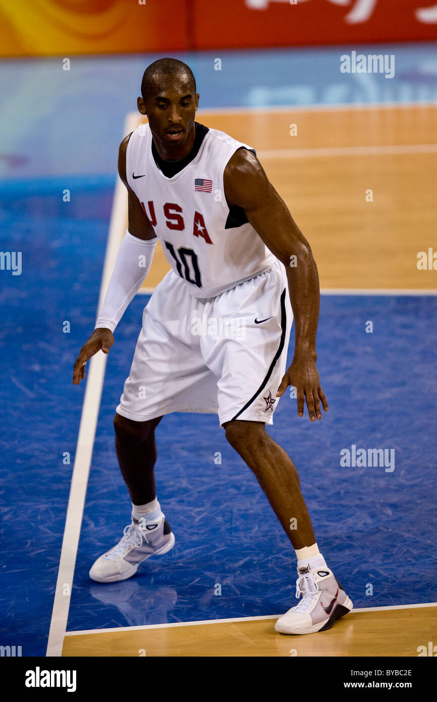 Kobe Bryant (US) USA-Chine men's basketball action aux Jeux Olympiques d'été 2008, Pékin, Chine Banque D'Images