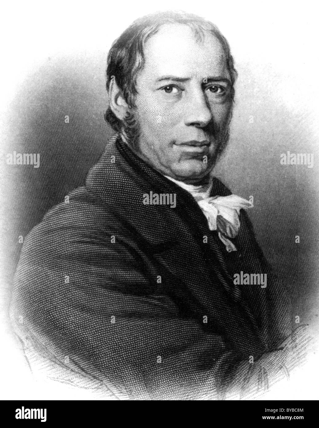 RICHARD TREVITHICK (1771-1833) inventeur anglais et ingénieur des mines en 1816 Banque D'Images