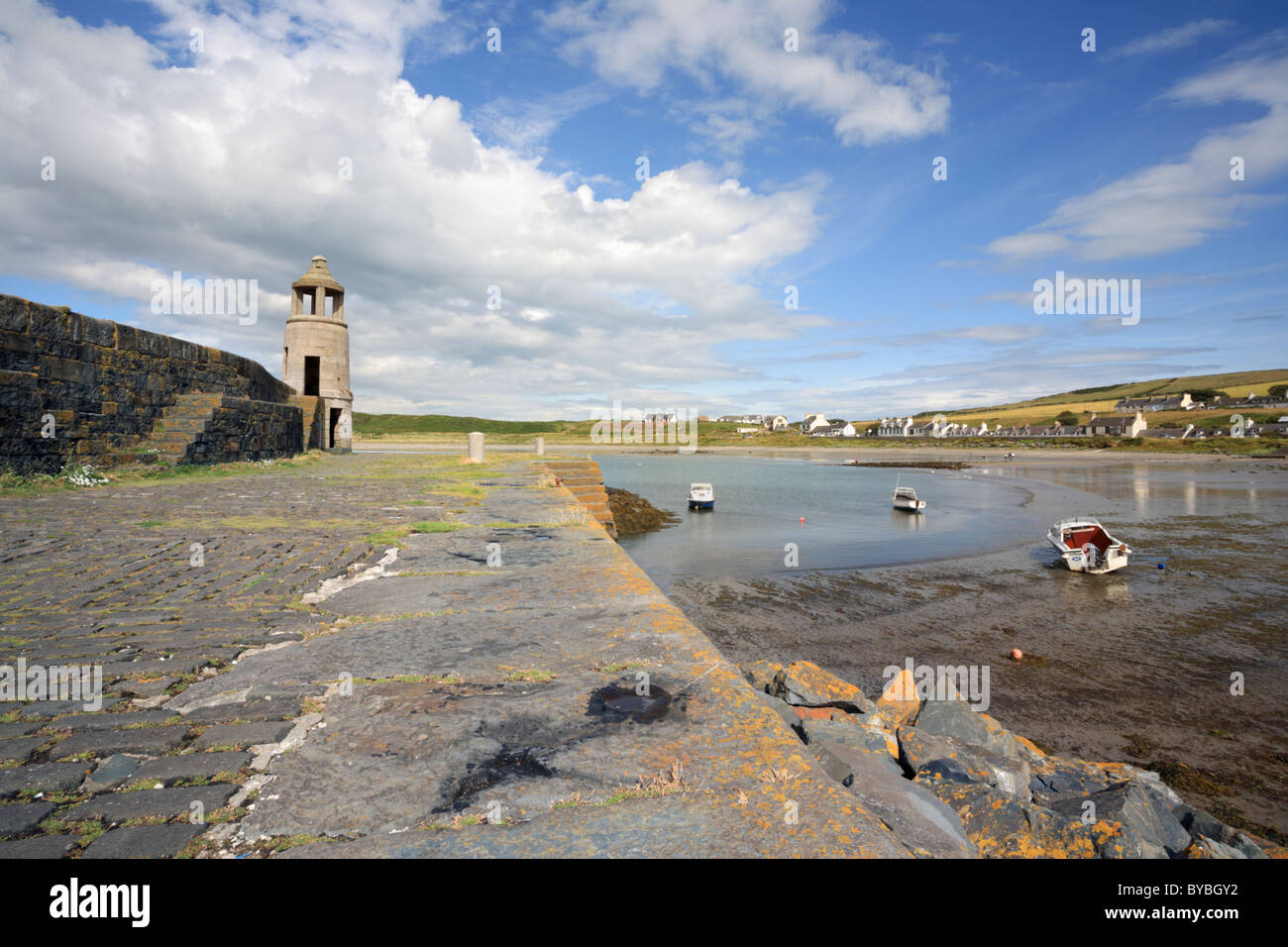 Logan sur le port de la péninsule Rhins dans le sud-ouest de l'Ecosse Banque D'Images