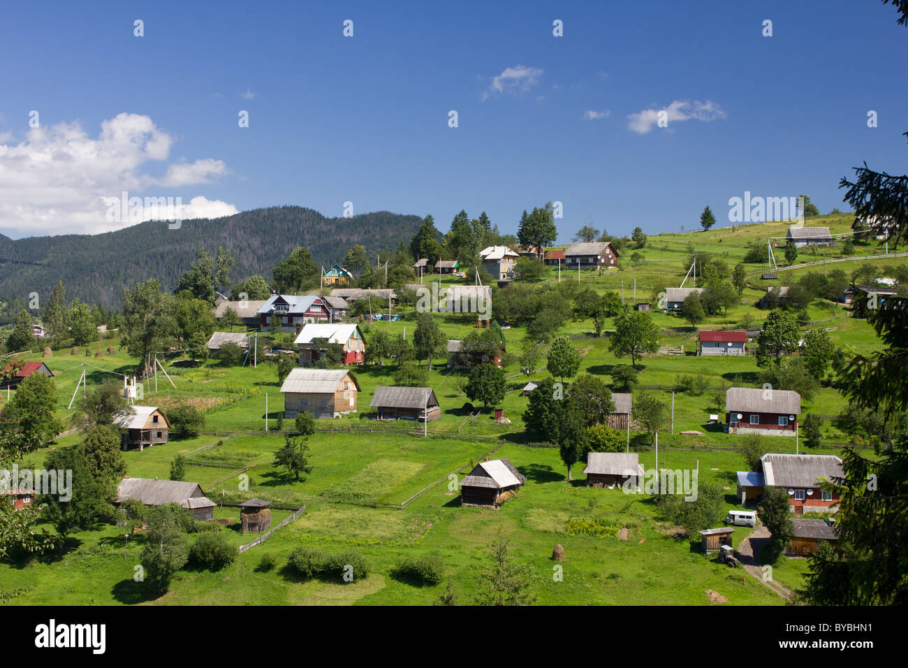 Paysage des Carpates Banque D'Images