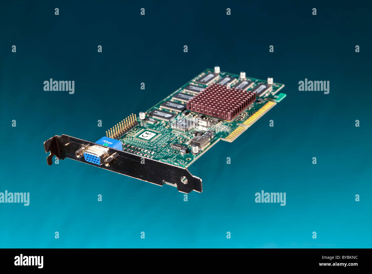 Une carte vidéo VGA PCI Express Banque D'Images
