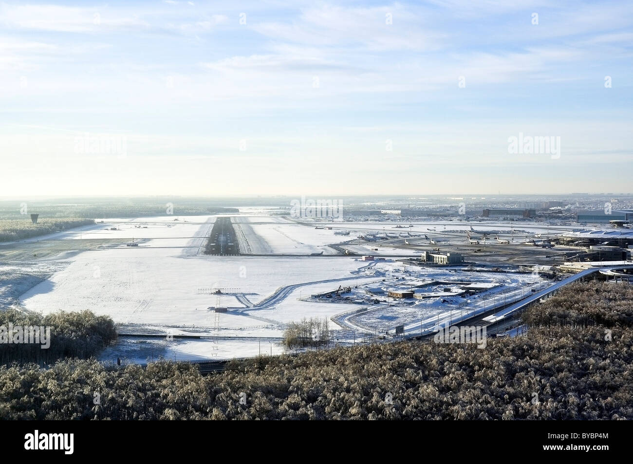 L'aéroport international de Vnukovo Moscou, Russie. Banque D'Images