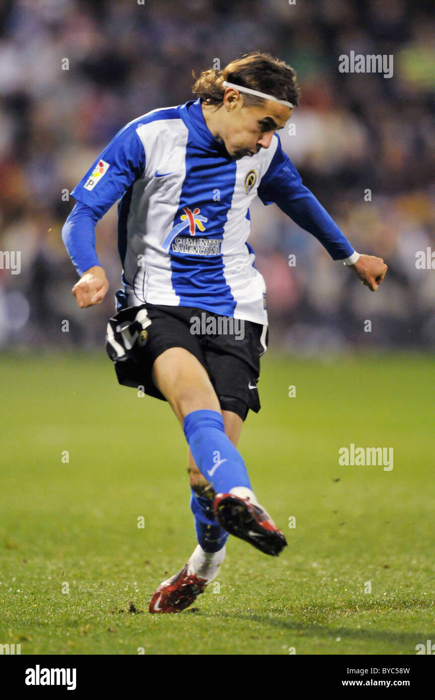 Primera Division France, Hercules Alicante vs FC Barcelone 0:3 --- David Cortes, Hercules Alicante Banque D'Images