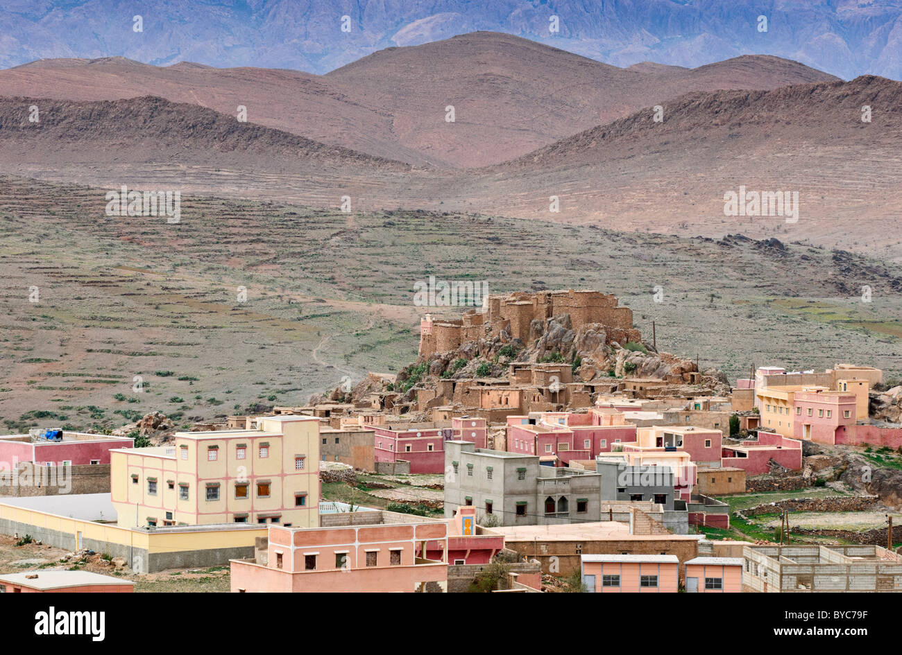 Aci Abdallah, un village de l'Anti Atlas, Maroc Banque D'Images