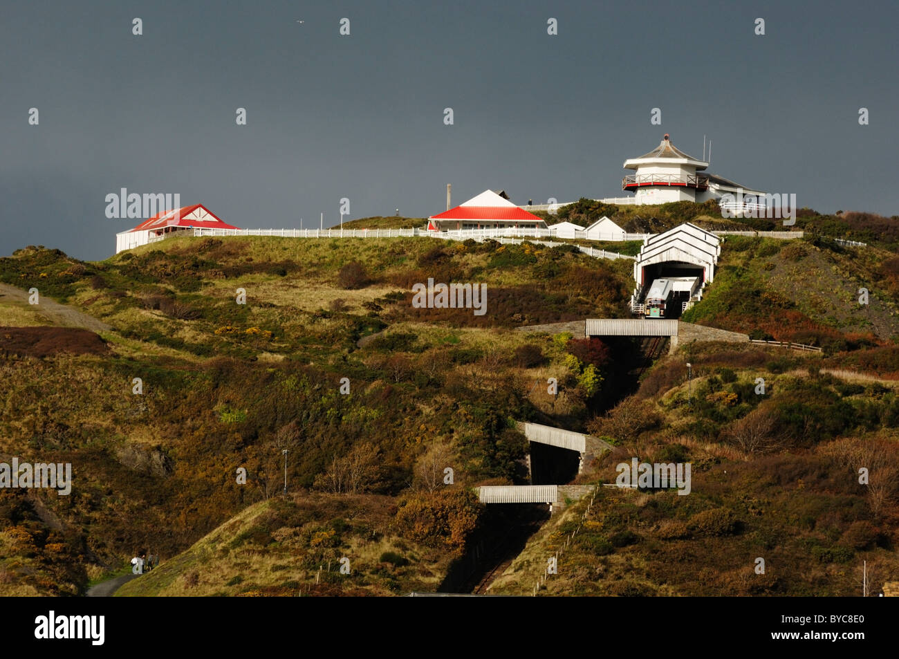 Constitution Hill Cliff Railway, Aberystwyth Banque D'Images