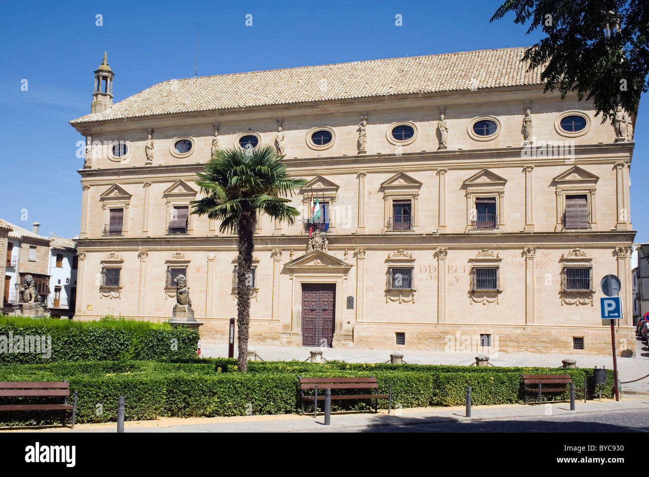 Ubeda, Espagne, province de Jaén. Palacio de Vazquez de Molina ou Palacio de las Cadenas. Banque D'Images