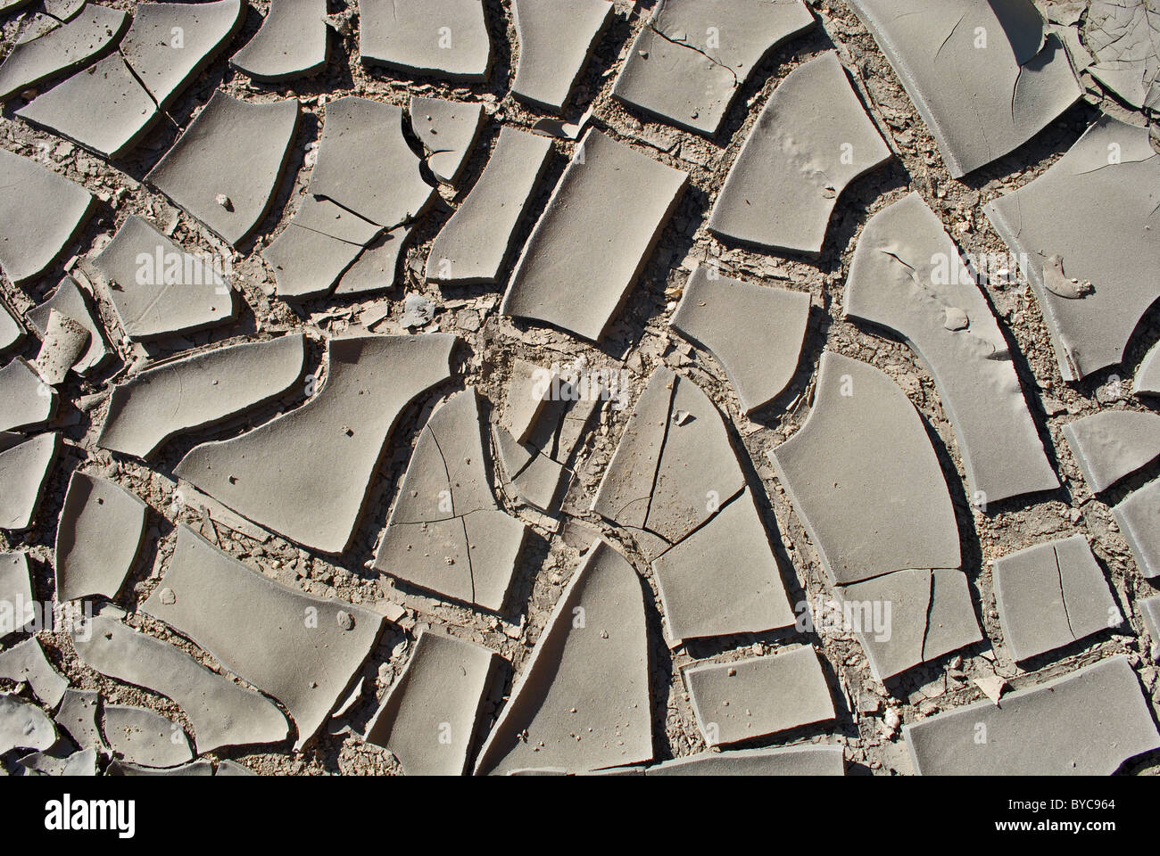 Dry cracked earth en Tunisie Banque D'Images