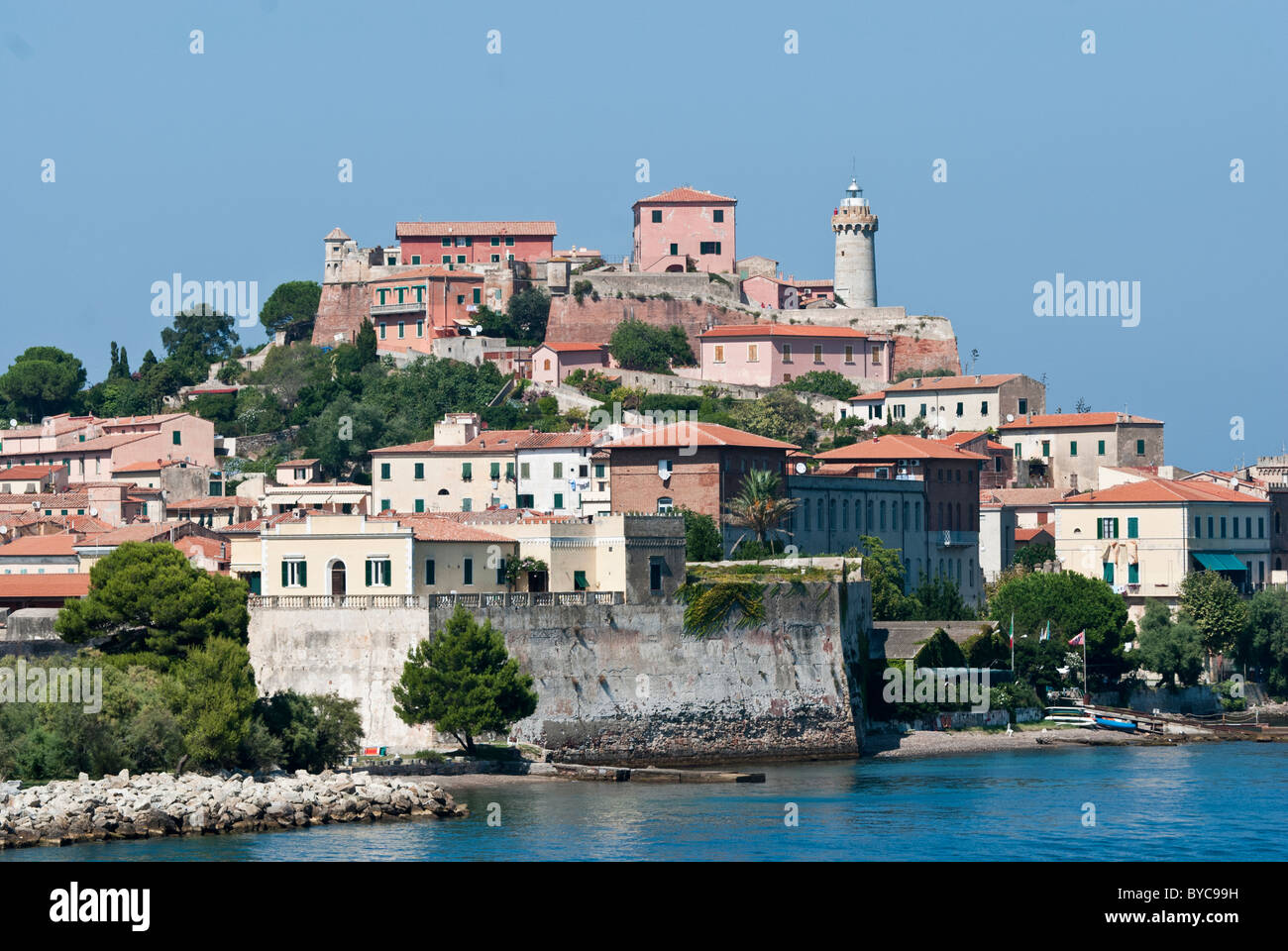 Avis de Portoferraio, dans l'île Banque D'Images