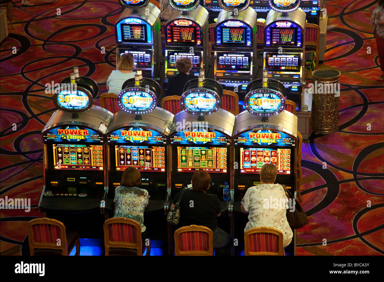 L'intérieur du Casino de Paris Las Vegas Hotel and Casino, Las Vegas, NV Banque D'Images
