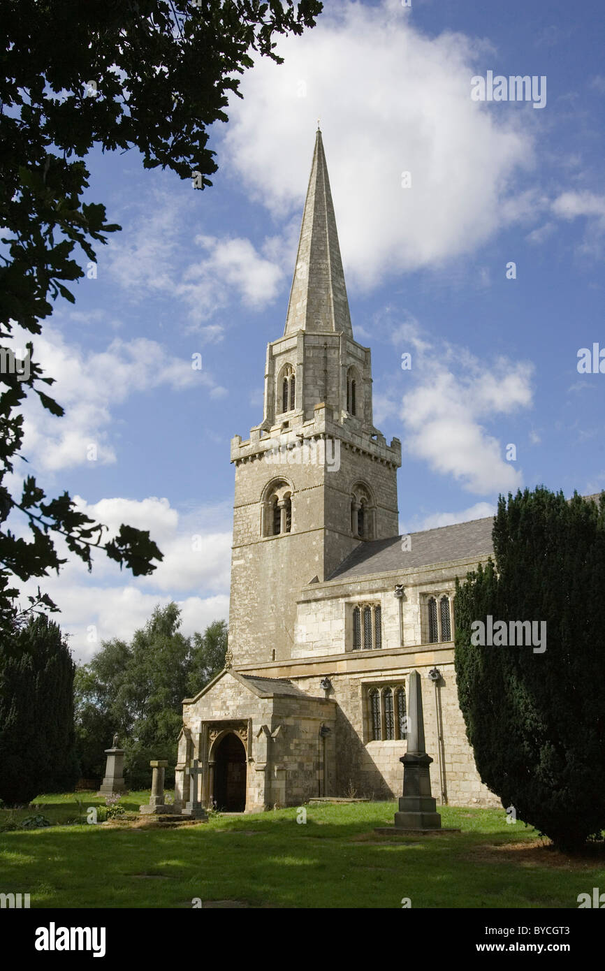 L'église Saint Wilfred Brayton North Yorkshire, Angleterre Banque D'Images