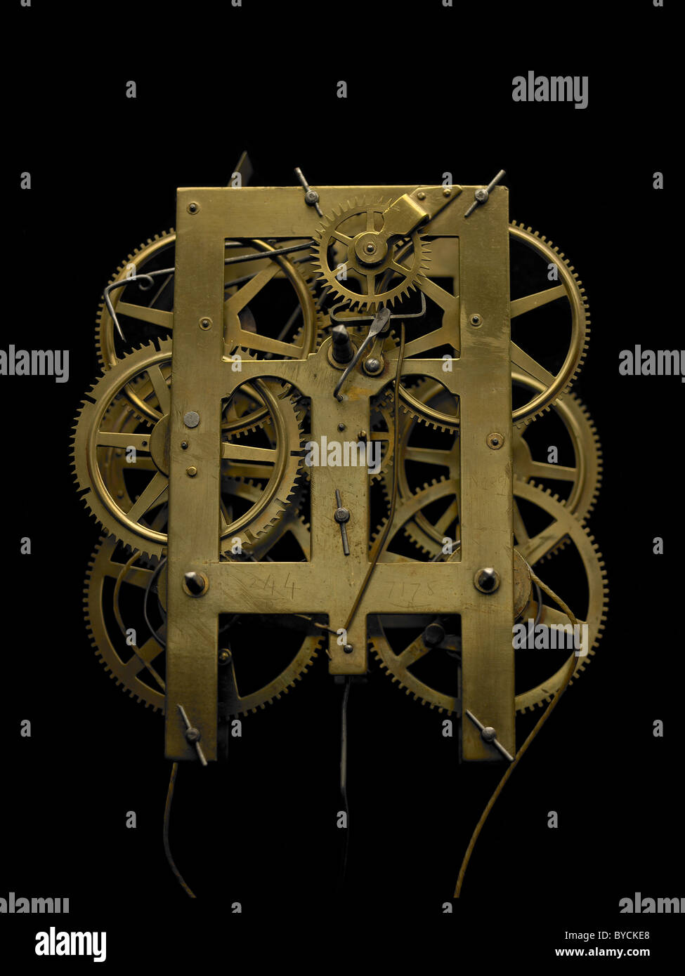 Mouvement d'horloge américaine Banque D'Images