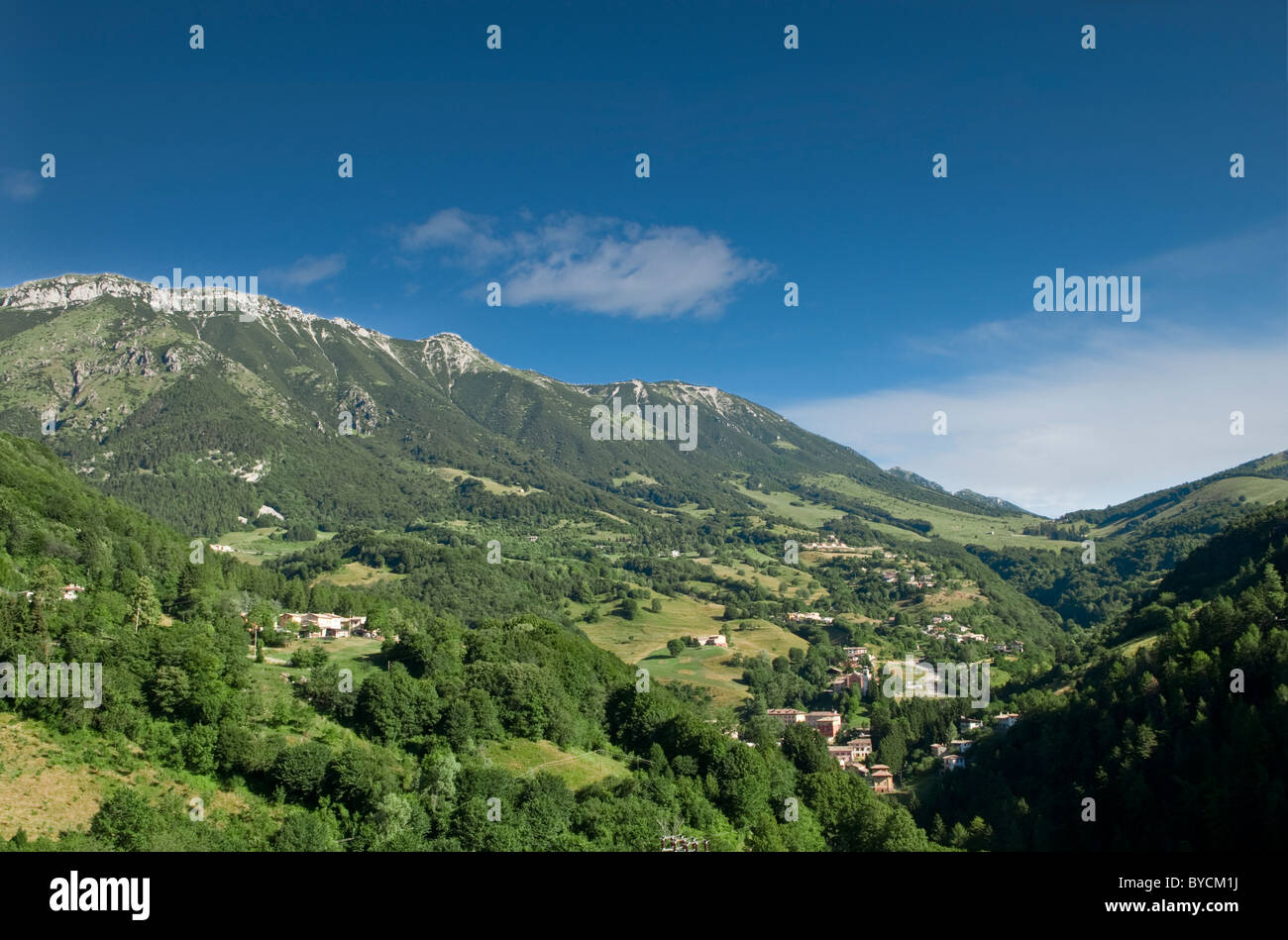 L'Italie, Vénétie, vue du Monte Baldo de Val Lagarina, Banque D'Images