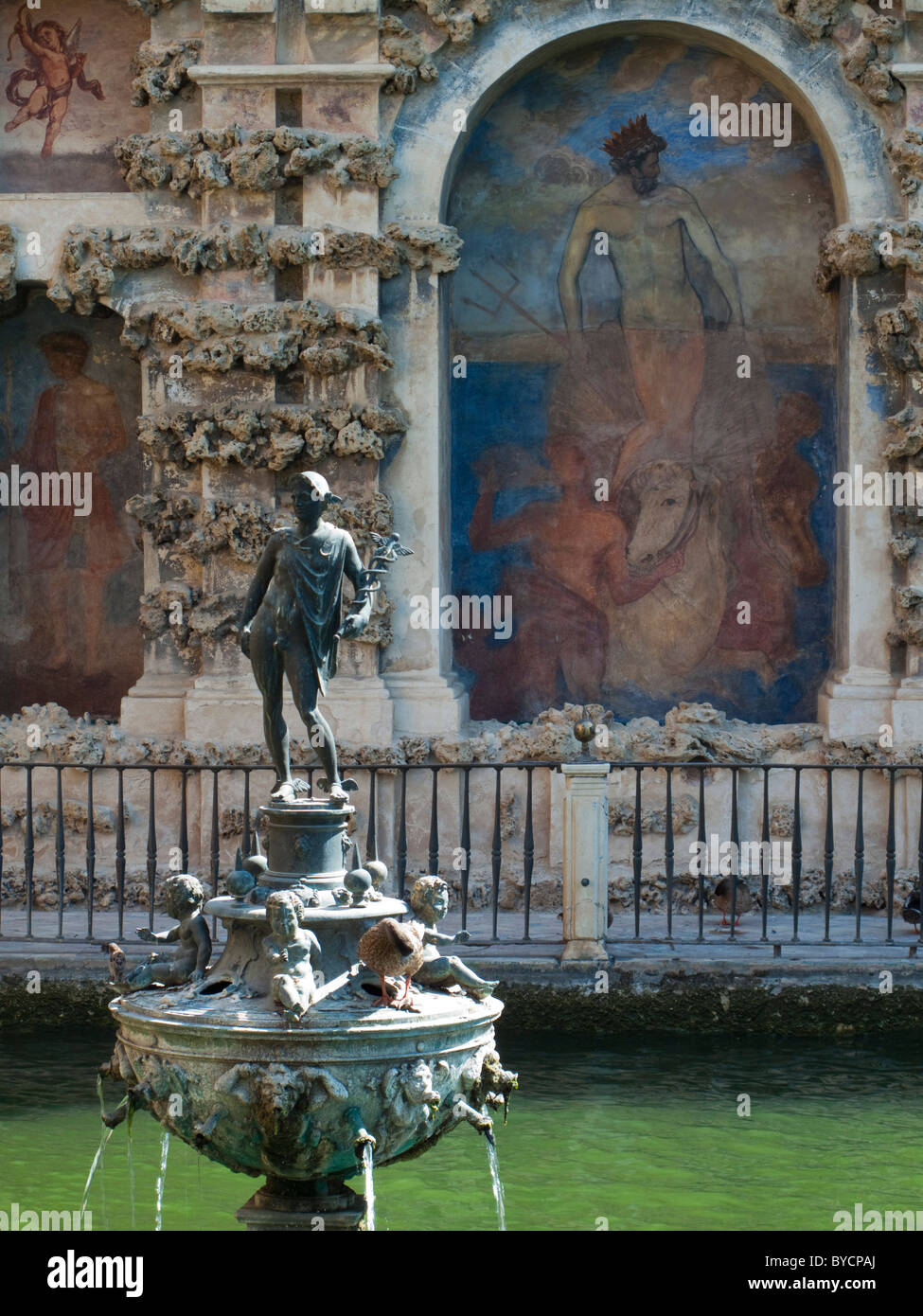 L'Alcázar de Séville (Reales Alcázares de Sevilla' ou 'Royal Alcazars de Séville") Banque D'Images
