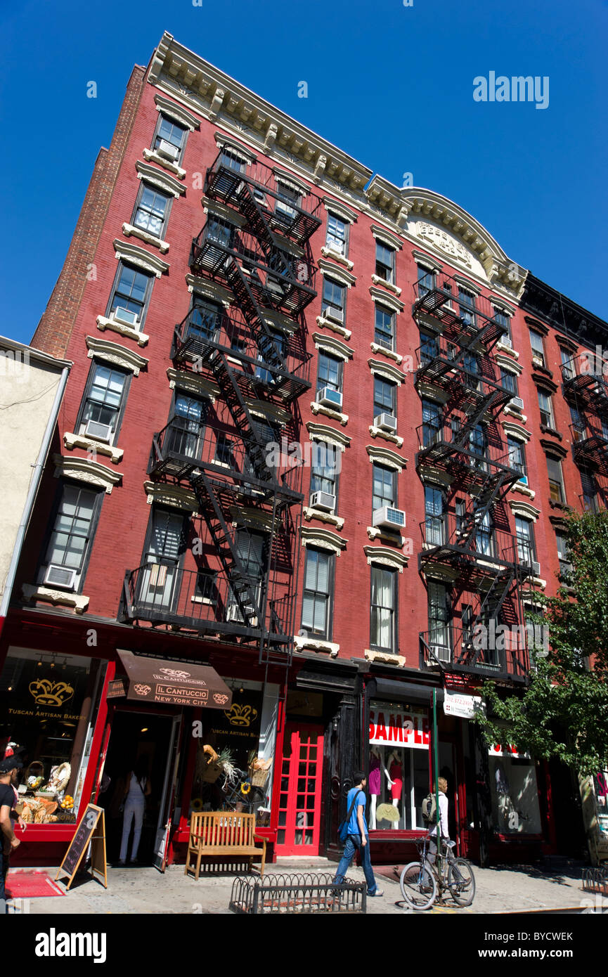 Christopher Street à Greenwich Village, New York City, États-Unis d'Amérique Banque D'Images