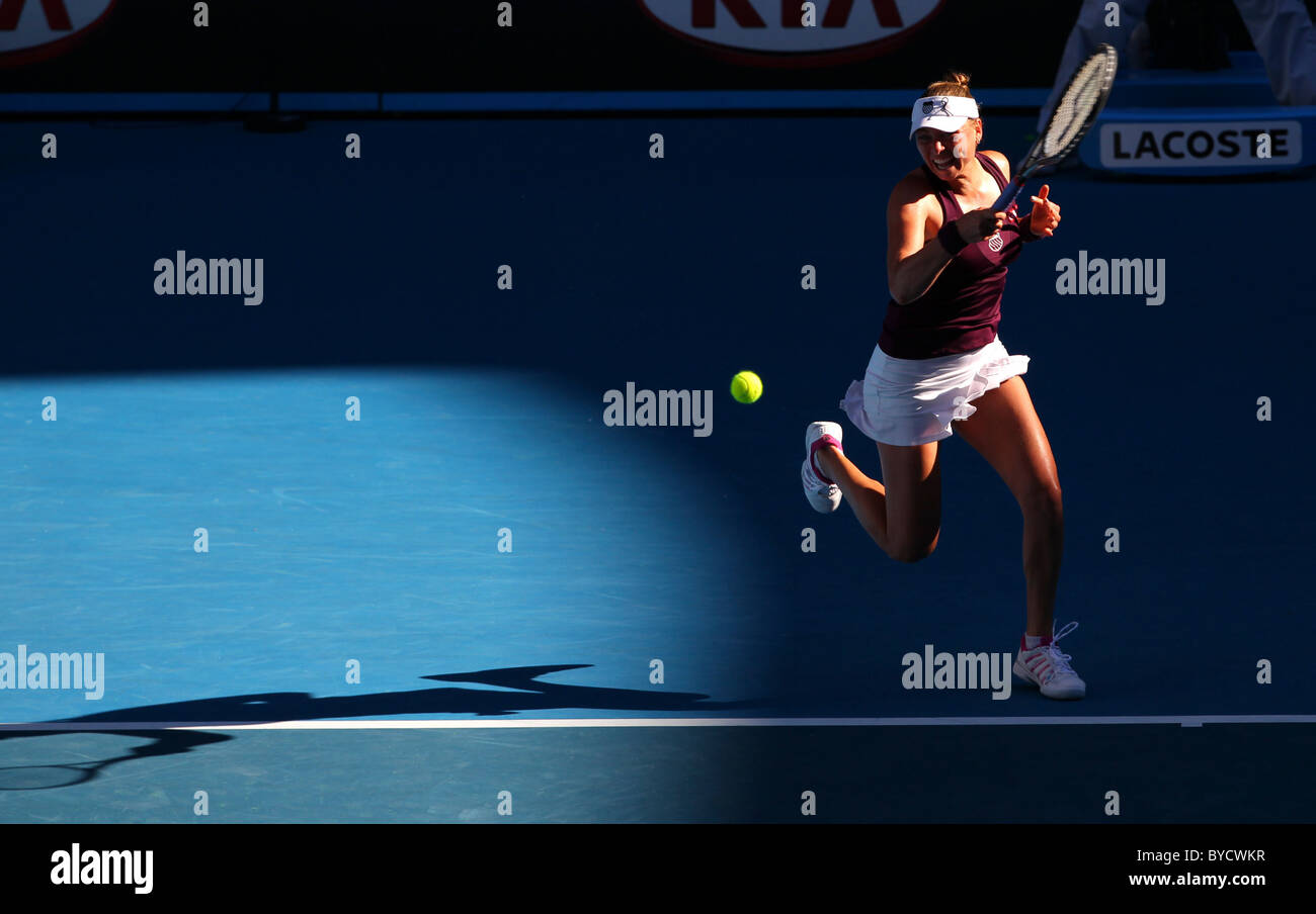 Australian Open de Tennis 2011. Melbourne. Jeudi 27.1.2011. Verea ZVONERAVA (RUS) . Banque D'Images