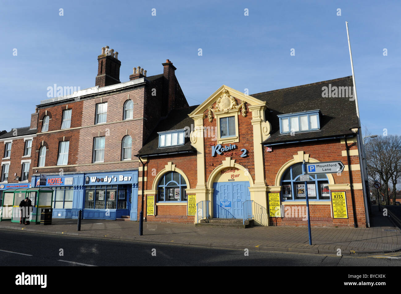 Dans la Bilston West Midlands England Uk Le Robin 2 club R&B Banque D'Images