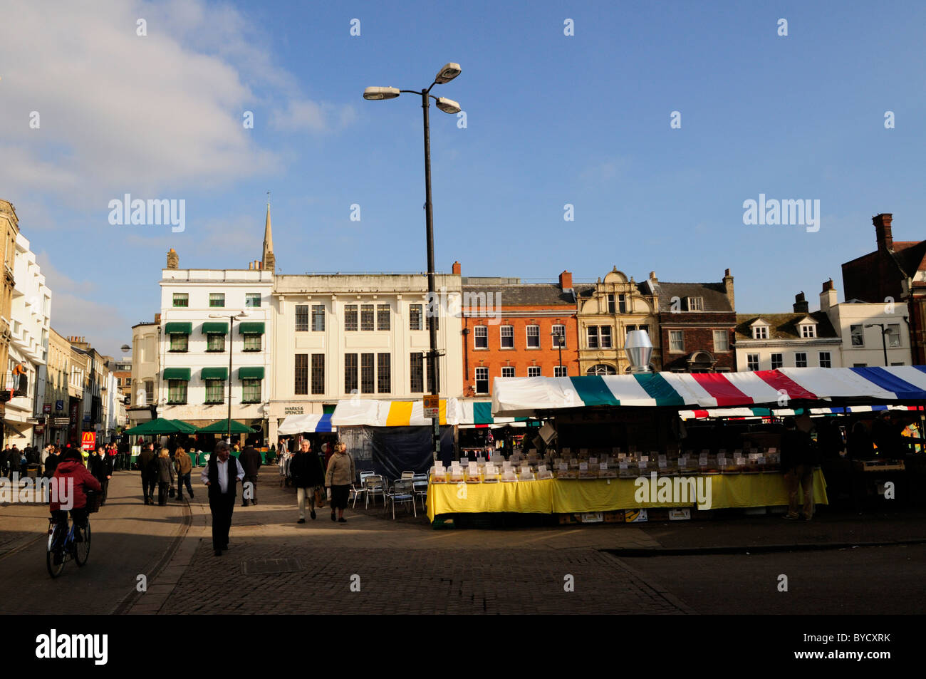 Market Square, Cambridge, England, UK Banque D'Images