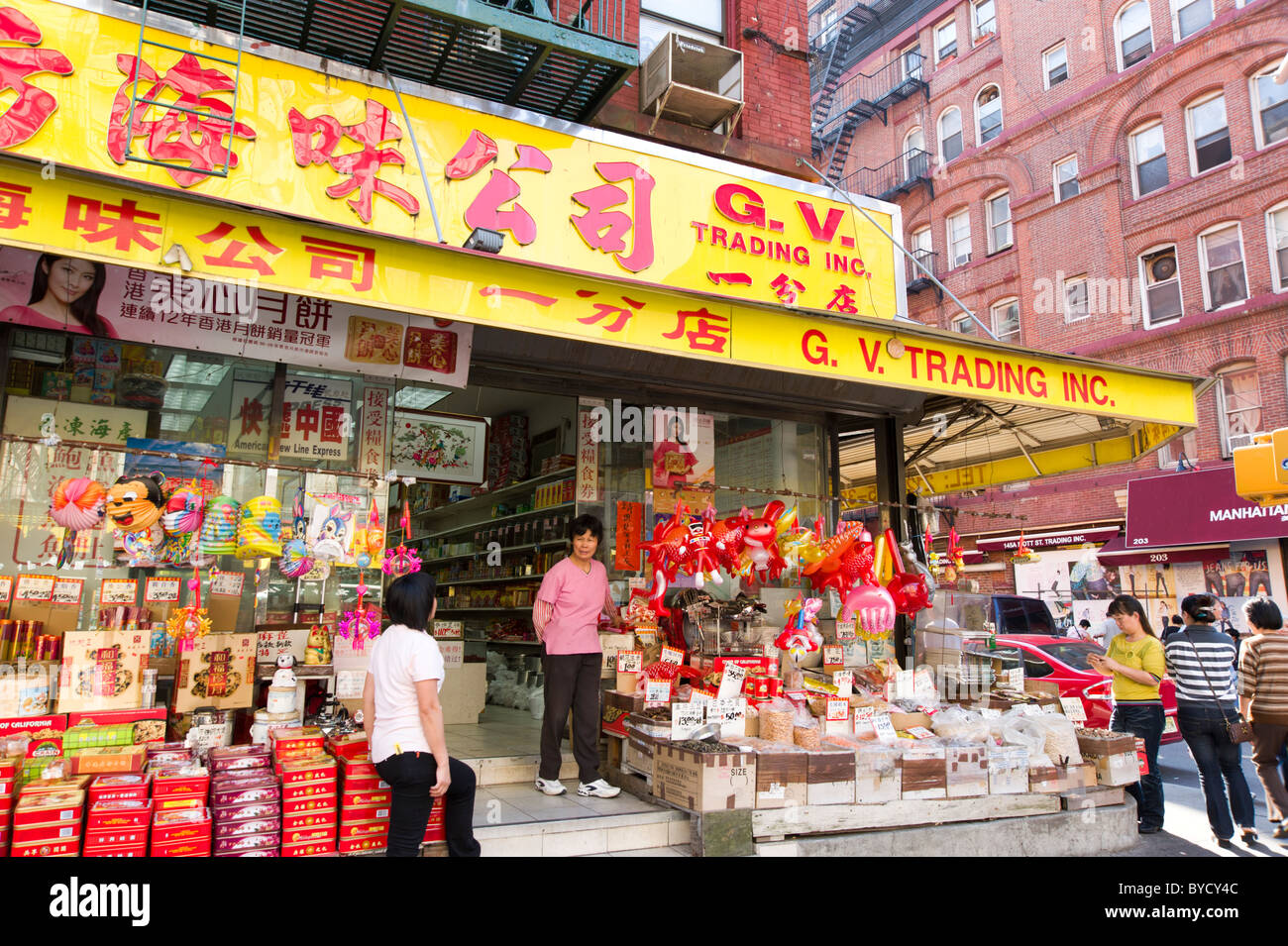 Magasin général à Chinatown, New York City, USA Banque D'Images