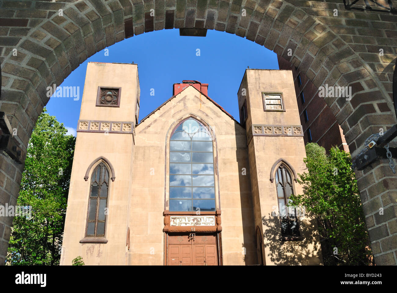 Beth Hamedrash Hagadol, une synagogue russe orthodoxe historique dans le Lower East Side de New York. Banque D'Images