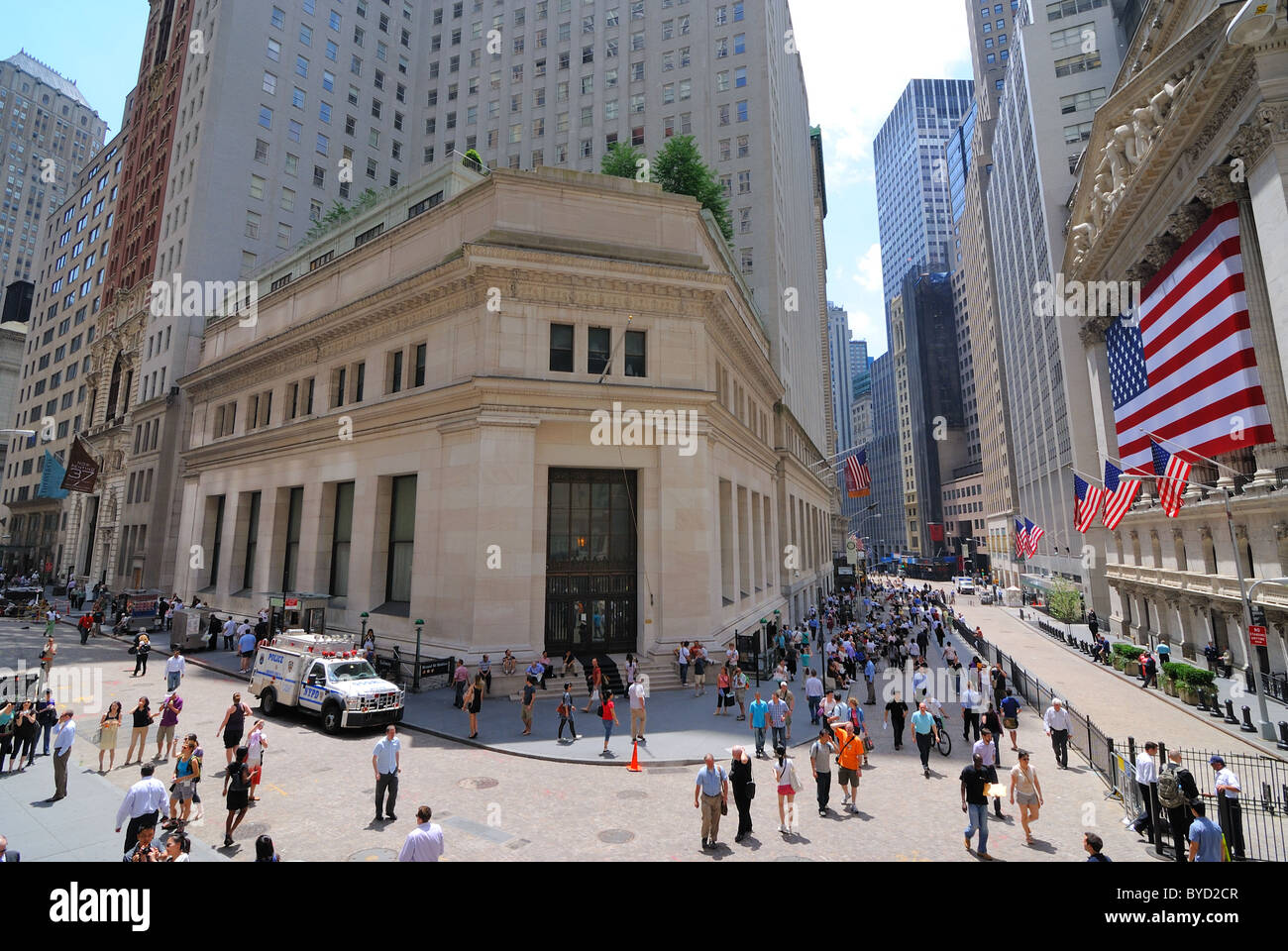 Une vue de la Bourse de Wall Street. Le 4 juin 2010. Banque D'Images