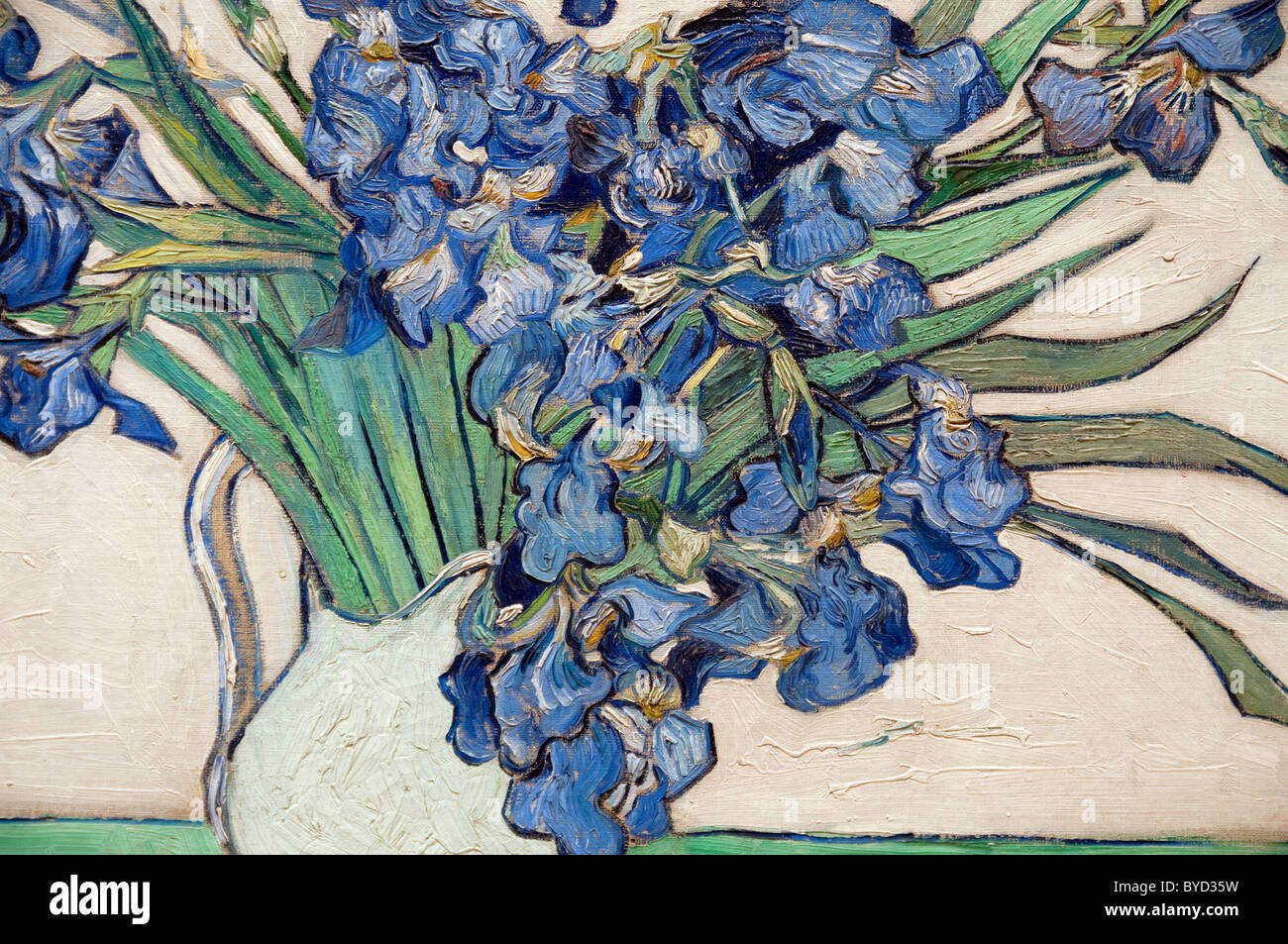 Détail : Iris, 1890, par Vincent van Gogh, Banque D'Images