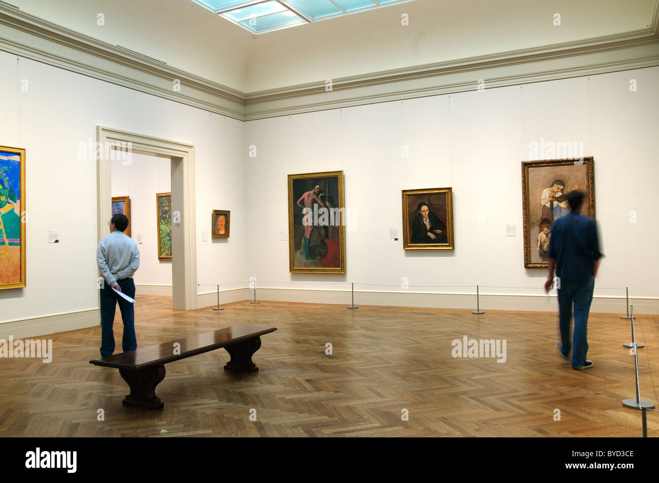 Metropolitan Museum of Art, New York, Galerie d'Art Moderne, peintures de Picasso Banque D'Images