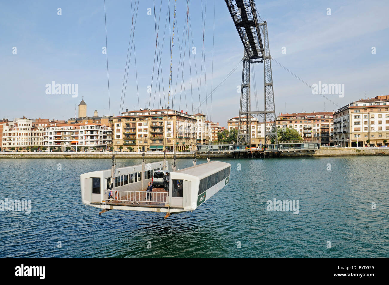 Puente de Vizcaya, Vizcaya Bridge, un pont transbordeur, UNESCO World Heritage Site, Nervion, Bilbao, Bilbao Banque D'Images