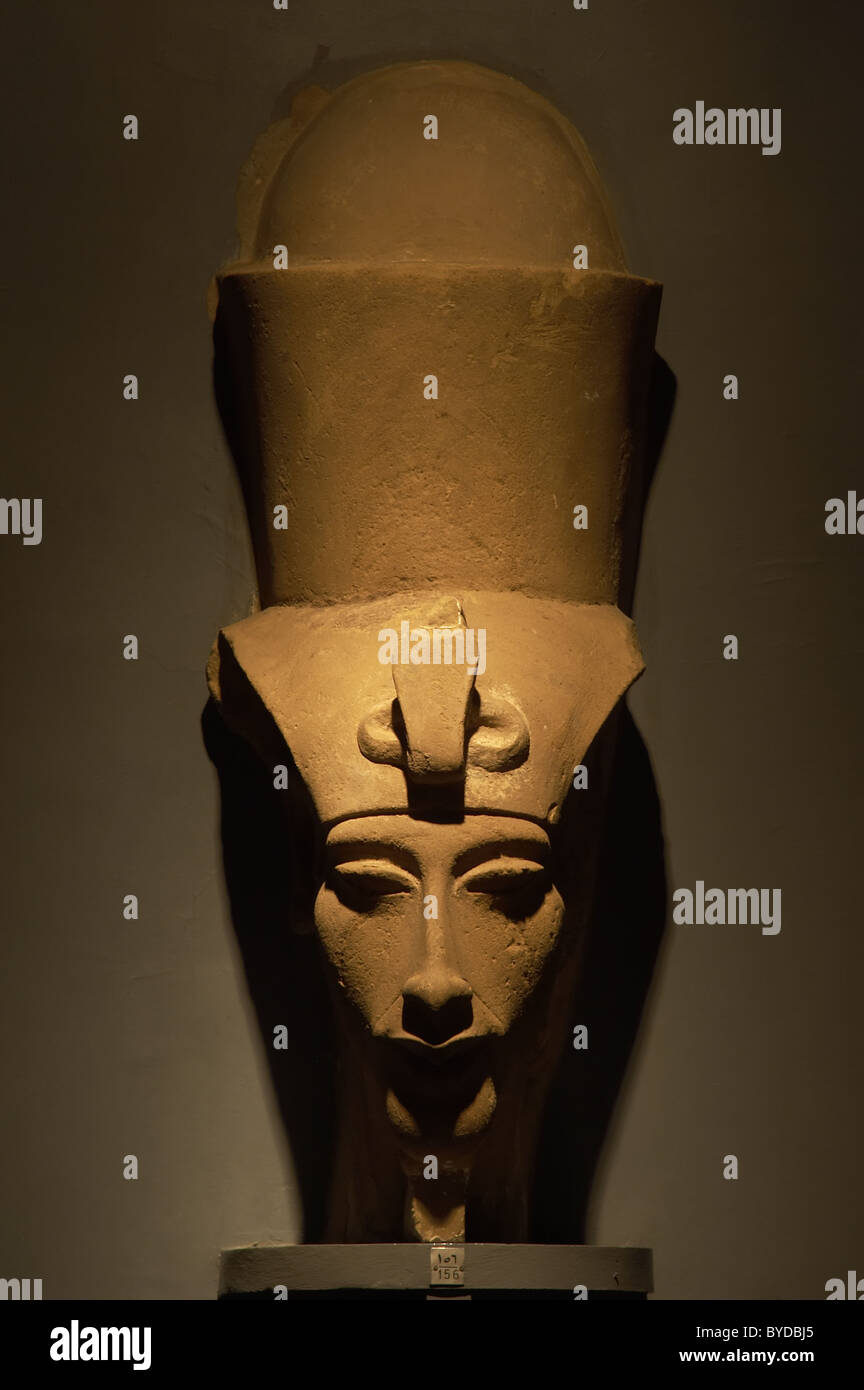 L'art égyptien Amenhotep III (Aménophis ou Akhenathon). Pharaon d'xviiie dynastie (1405-1367 av.h). Banque D'Images