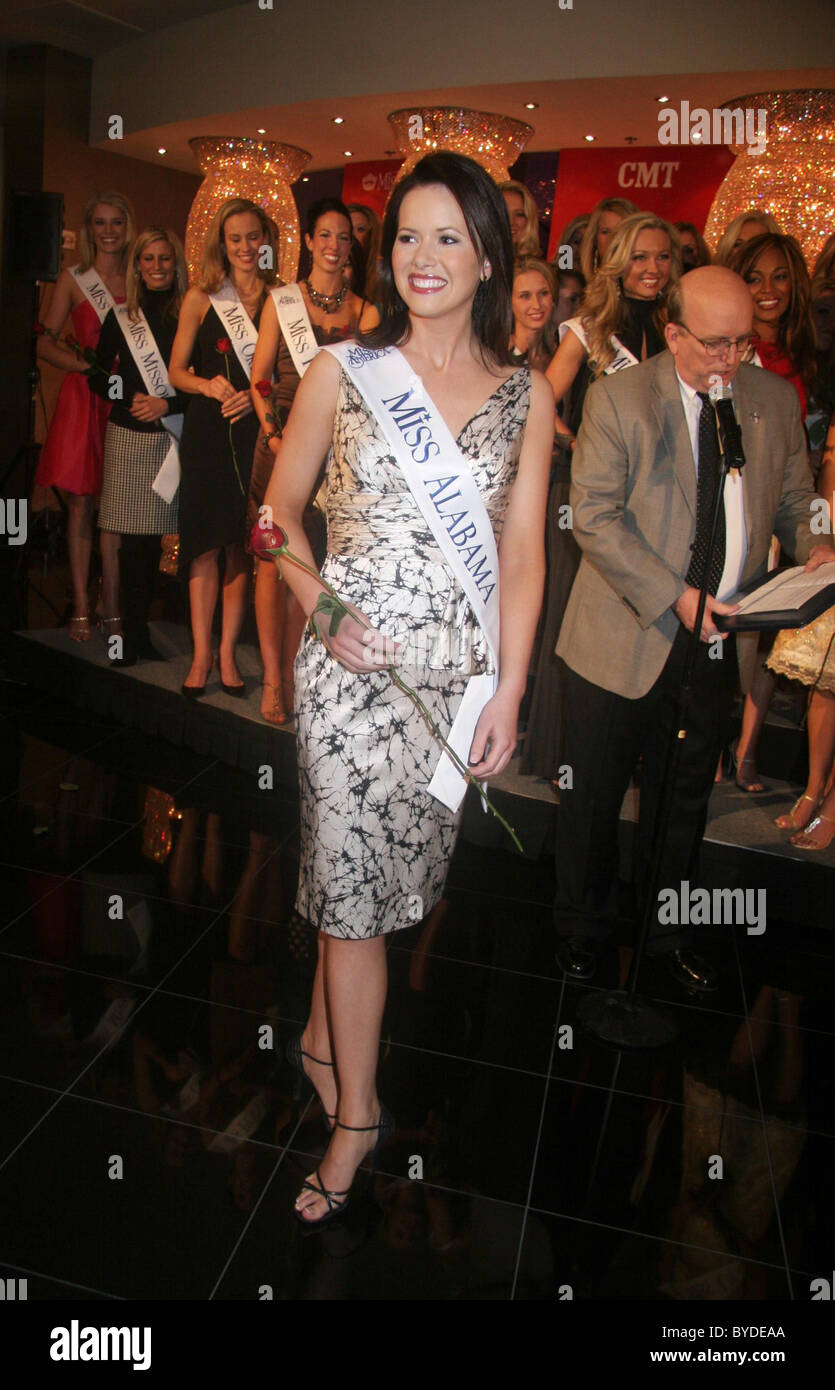 2007 Candidat à l'Investiture de Miss America Arrivée cérémonie tenue à Aladdin Hotel and Casino Las Vegas, Nevada - 19.01.07 Banque D'Images