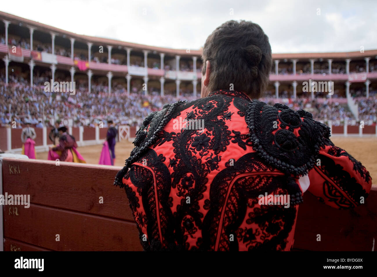 Bullfight.Gijón, Asturies, Espagne, dans les arènes. Foire de tauromachie en l'honneur de la Vierge notre-Dame de Begoña Banque D'Images