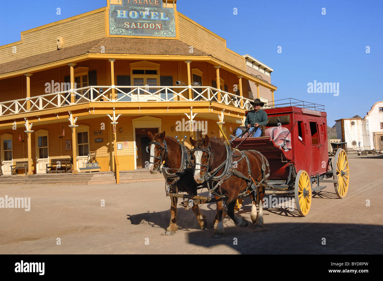 Le film fixe à l'ancien Film Studios, situé près de Tucson, Arizona, USA, sont aujourd'hui principalement utilisés pour attirer les touristes. Banque D'Images