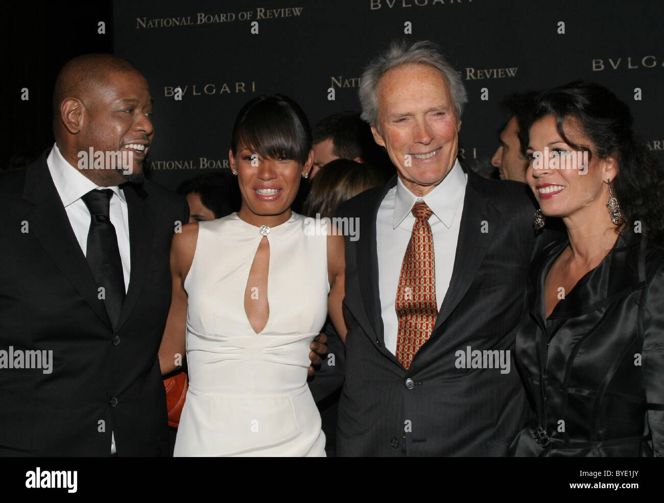 De Gauche Forest Whitaker Keisha Whitaker Clint Eastwood Et Sa Femme Dina Eastwood 2006 National Board Of Review Of Motion Photo Stock Alamy