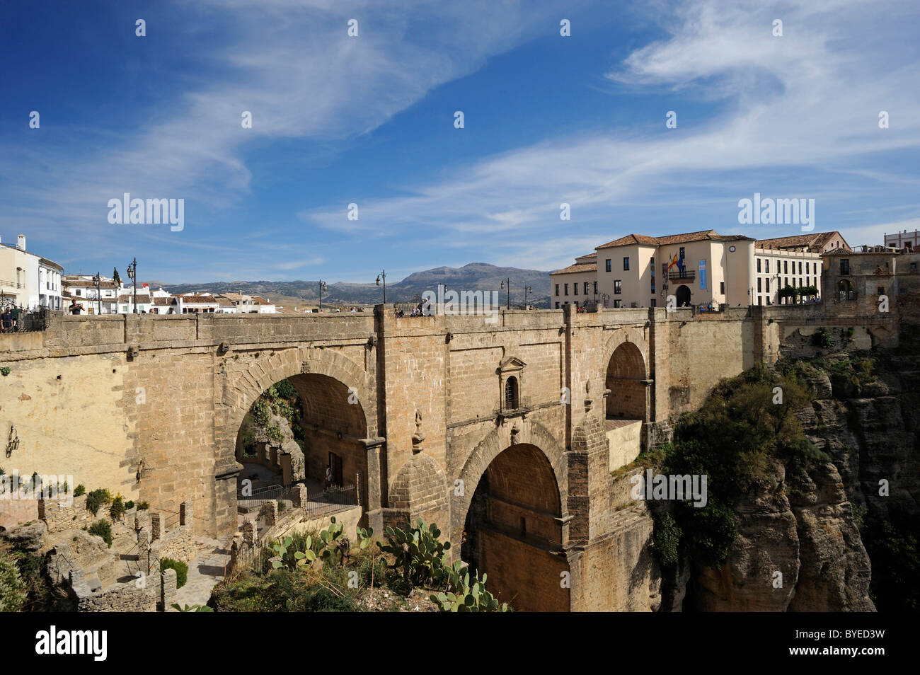 Nouveau pont, Ronda, Andalousie, Espagne, Europe Banque D'Images