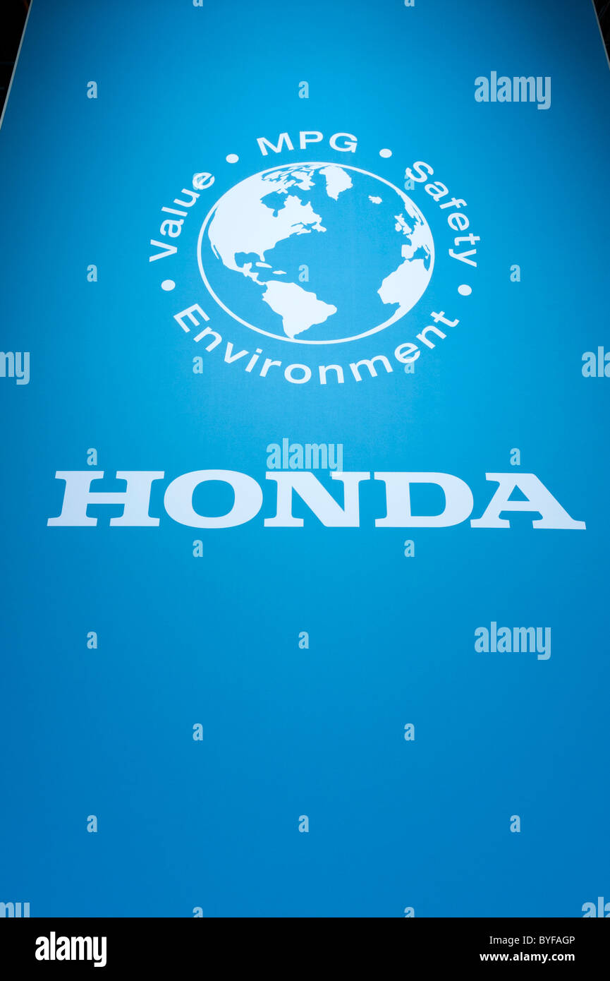 Honda logo au 2011 North American International Auto Show de Detroit Banque D'Images Honda logo au 2011 North American International Auto Show de Detroit Banque D'Images