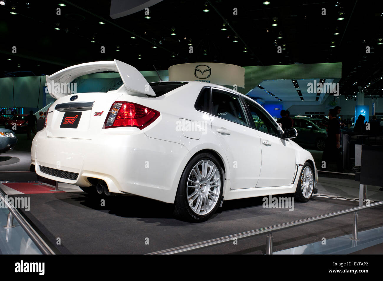 Subaru Impreza WRX STi au 2011 North American International Auto Show de Detroit Banque D'Images