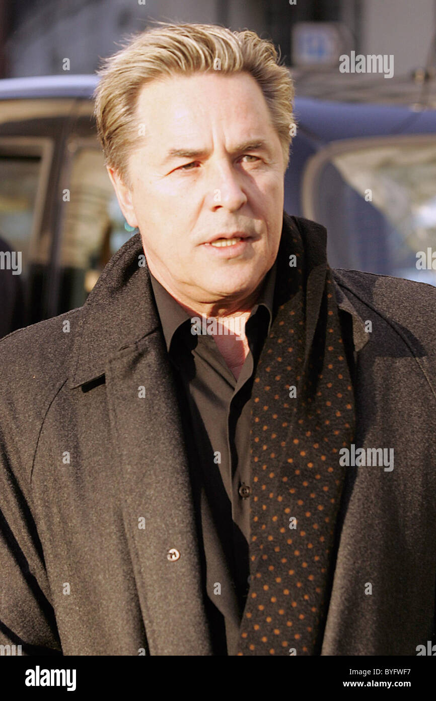 Don Johnson quitte le Dorchester Hotel Londres, Angleterre - 09.03.07 Banque D'Images