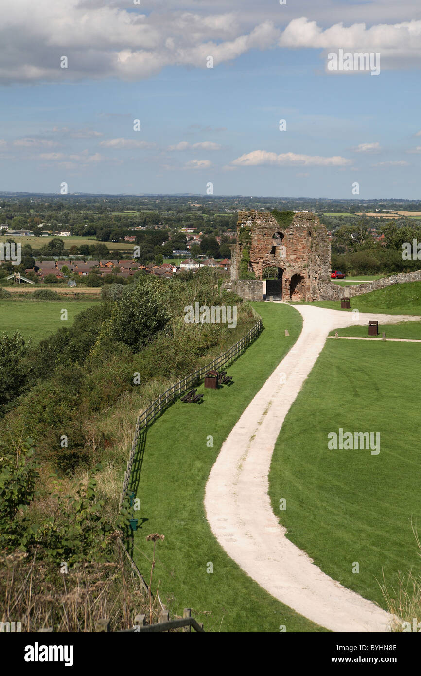 Maison de gardien à Tutbury Castle dans le Derbyshire Banque D'Images