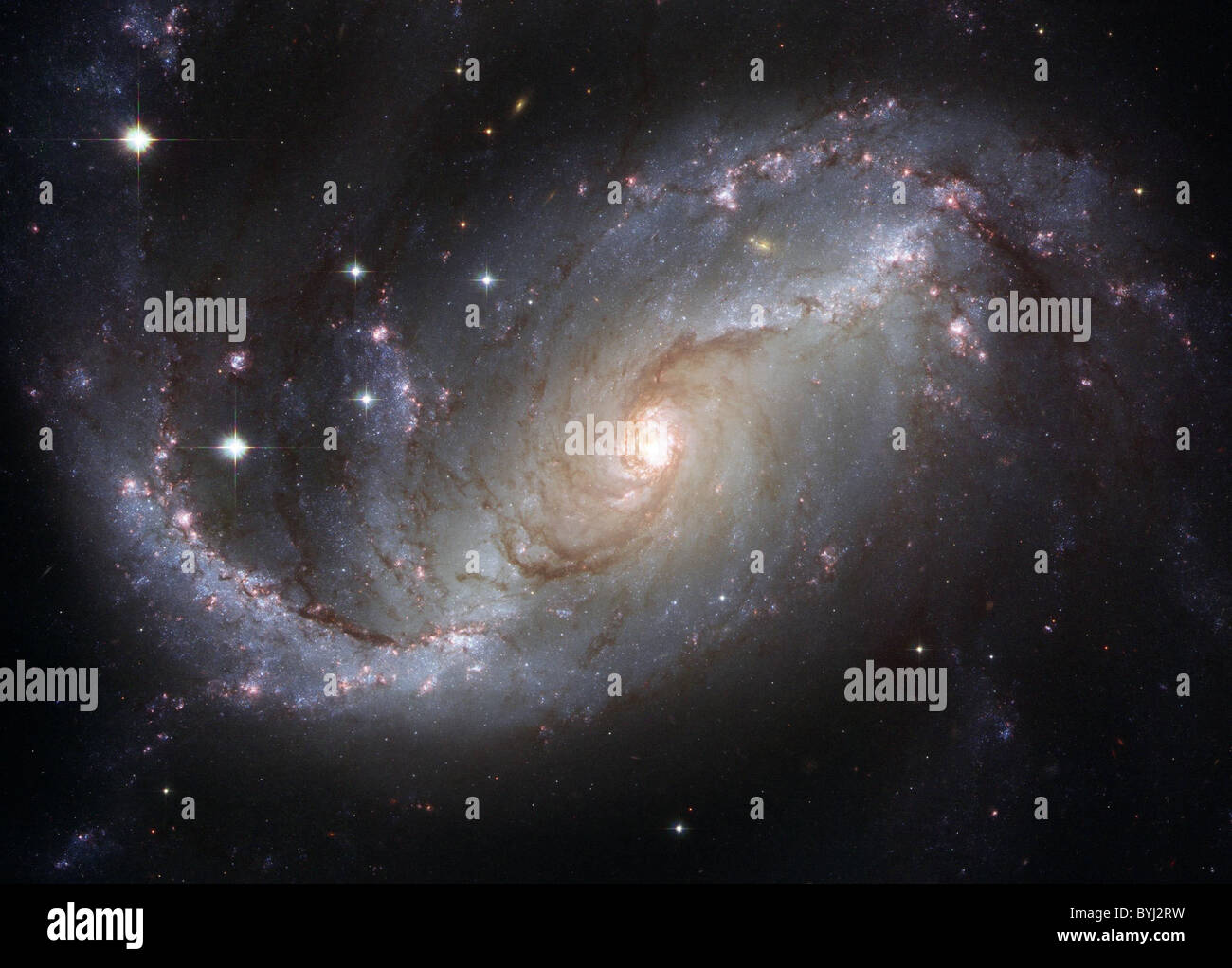 Capture Hubble Galaxie éblouissante ce télescope spatial Hubble de la NASA voir de la galaxie spirale NGC 1672 dévoile Banque D'Images