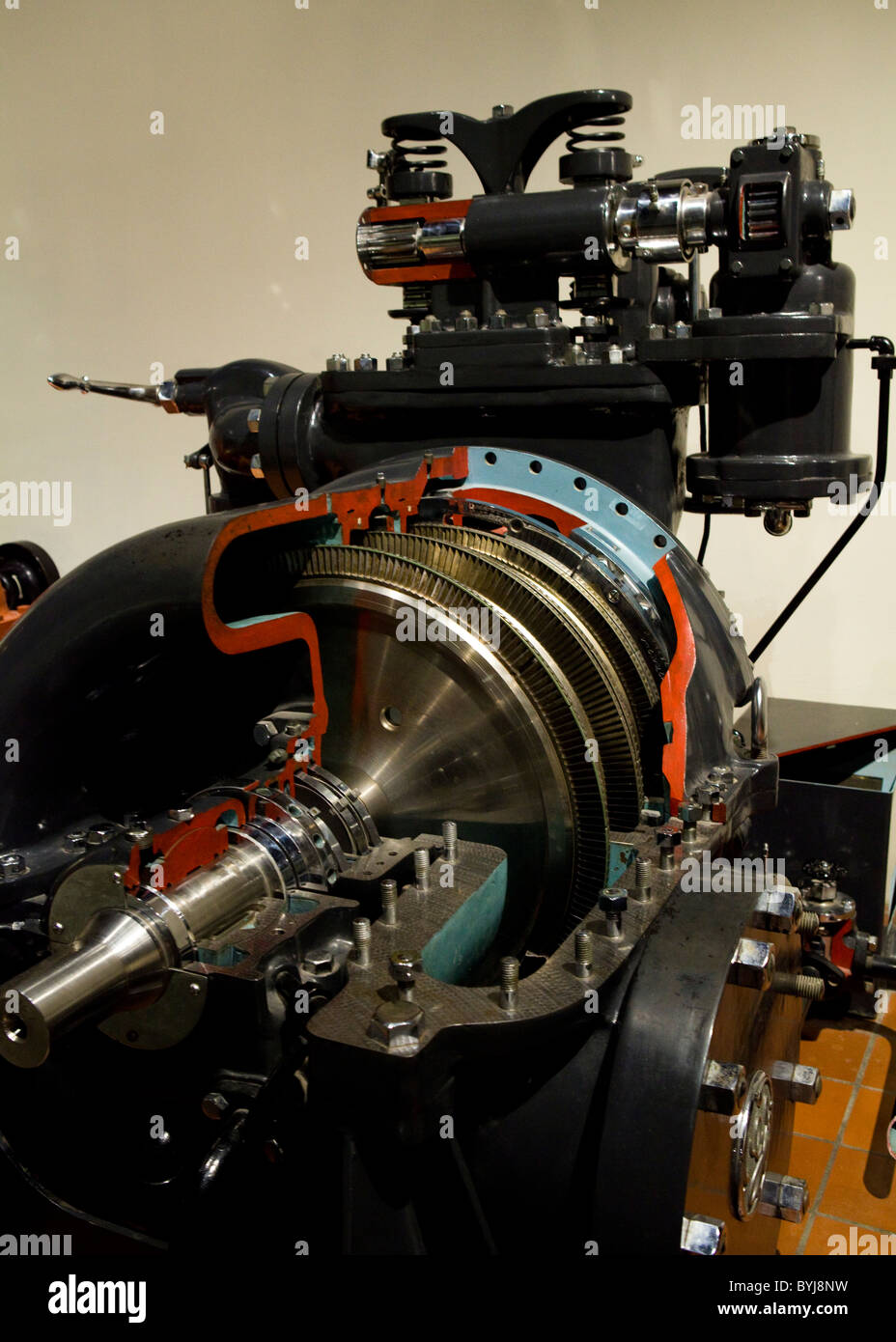 Une vue d'Curtis-General turbine électrique à vapeur, vers 1927 Banque D'Images