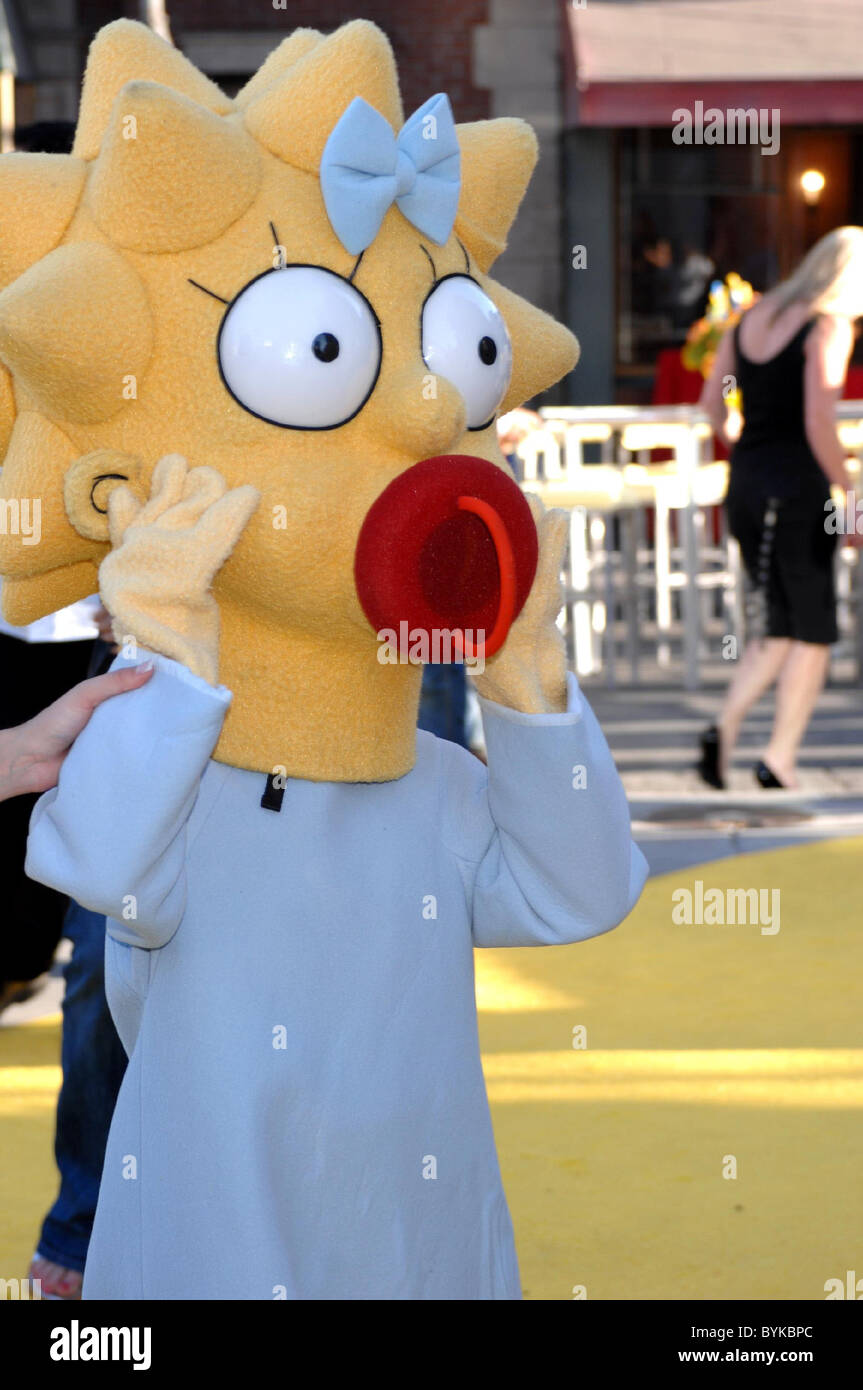 Maggie Simpson Les Simpsons 400e épisode partie - arrivées tenue à la Fox lot Los Angeles, Californie - 08.05.07 : Banque D'Images