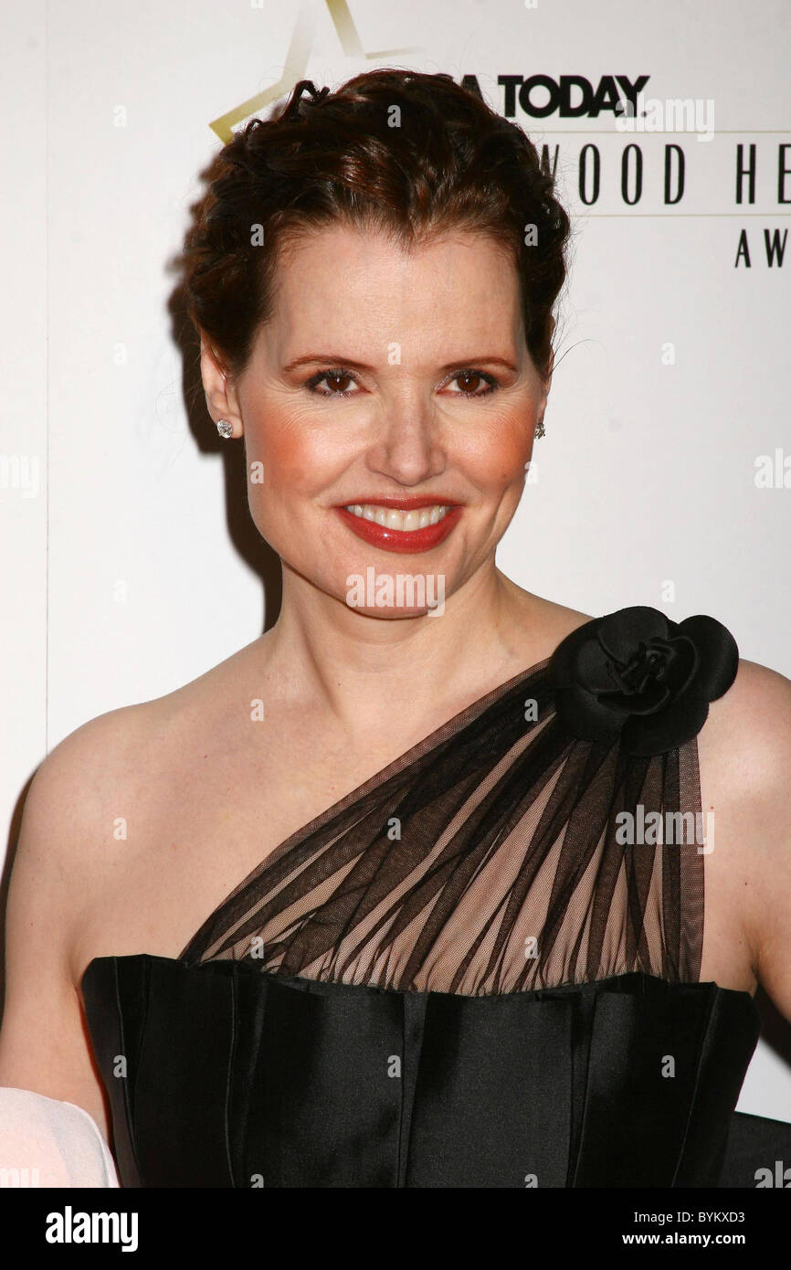 Geena Davis 2e Congrès annuel des USA aujourd'hui Hollywood Hero Award à l'hôtel Beverly Hills Los Angeles, Californie - 01.05.07 Banque D'Images