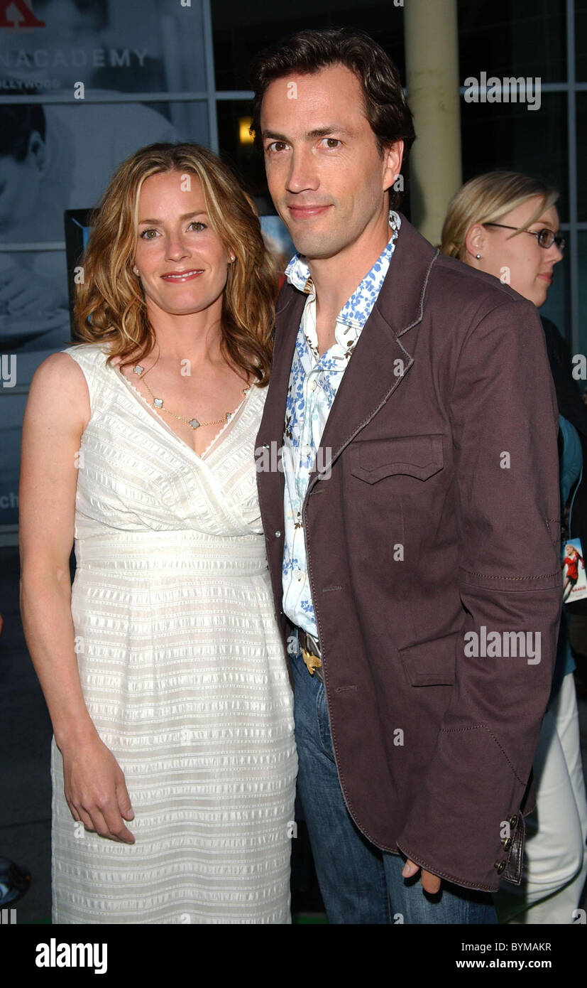 Elisabeth Shue et Andrew Shue Premiere de "Gracie" tenue à l'ArcLight Theatre - Arrivées Hollywood, Californie - 23.04.07 Banque D'Images