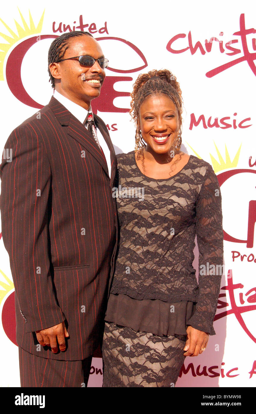 Jackie Gouche' Ferris et son mari à la Christian Music Awards tenue à l'Save Mart Center Fresno, Californie - 15.06.07 Banque D'Images