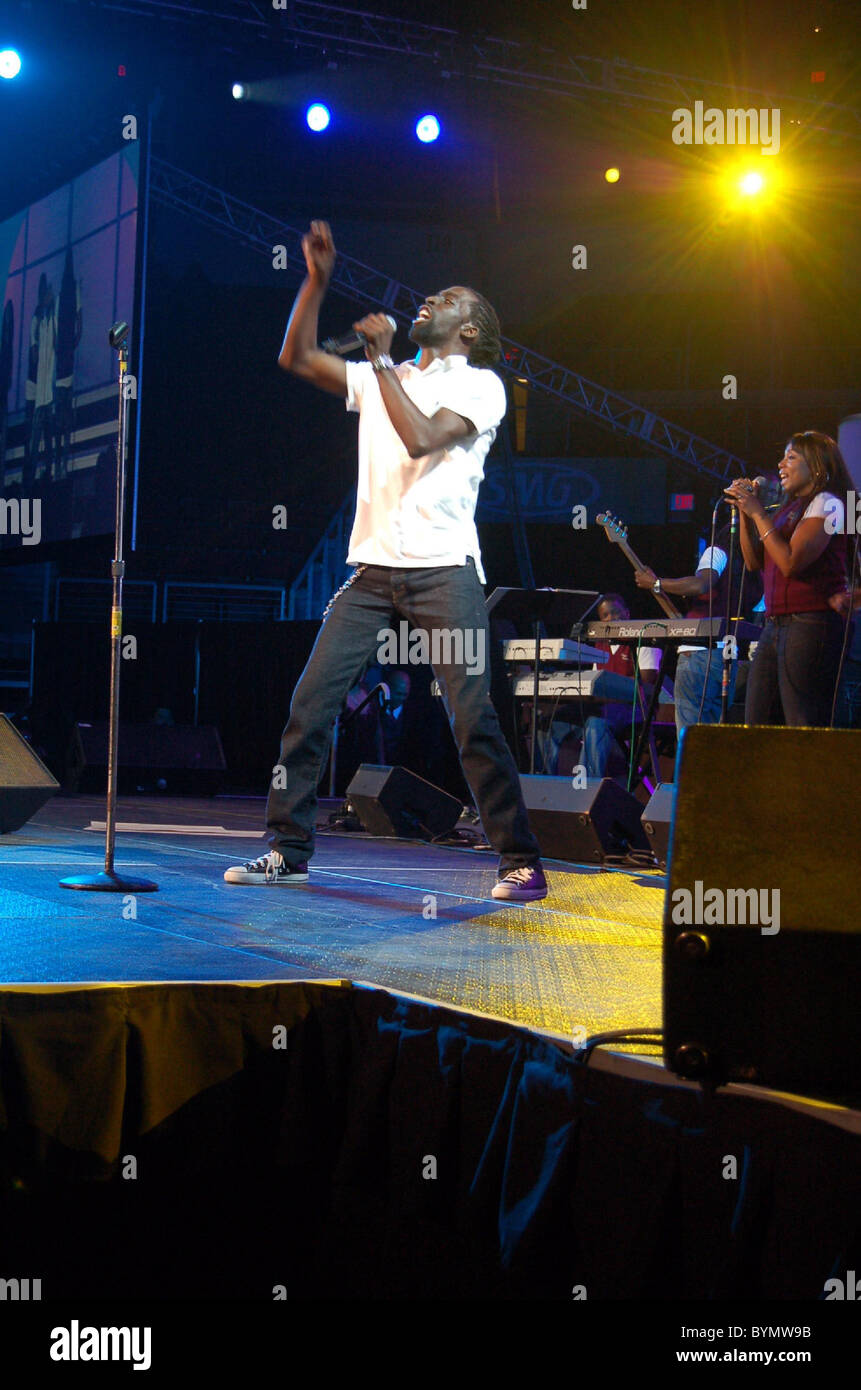Tye Tribbett à la Christian Music Awards tenue à l'Save Mart Center Fresno, Californie - 15.06.07 Banque D'Images